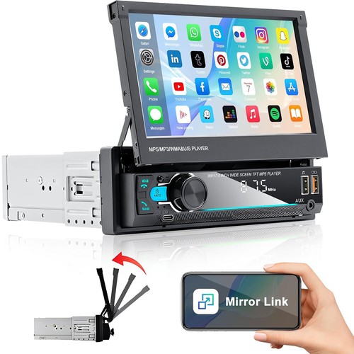 1din autoradio mit touch - 1din, 7"