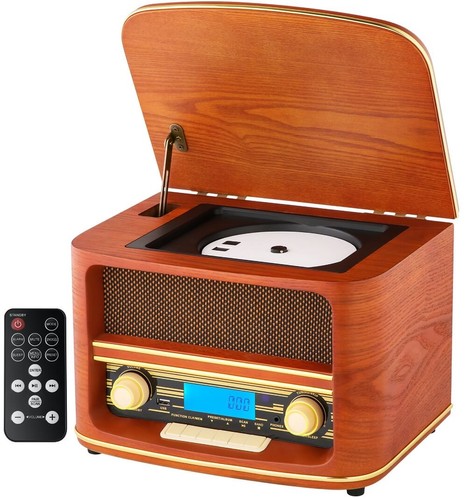 Nostalgie retro holz radio mit - retro,