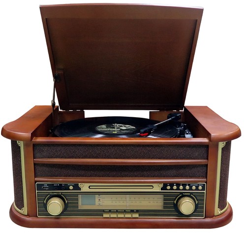 Nostalgie holz musikanlage - nostalgie, |